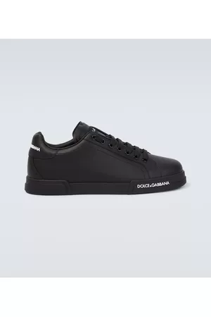 Dolce & Gabbana Herren Flache Sneakers - Sneakers aus Leder