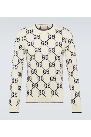 Gucci Herren Strickpullover - Pullover GG aus Baumwolle