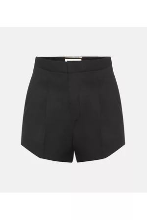 Saint Laurent Damen Shorts - Shorts aus Schurwolle