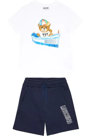 Moschino Jungen Shorts - Set aus T-Shirt und Shorts aus Baumwolle