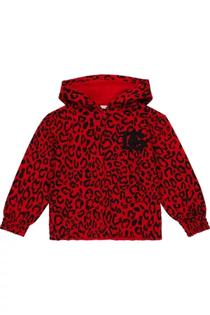 Dolce & Gabbana Mädchen Sweatjacken ohne Kapuze - Kapuzenjacke aus Baumwoll-Jersey