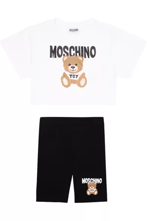 Moschino Mädchen Shorts - Set aus T-Shirt und Shorts aus Jersey