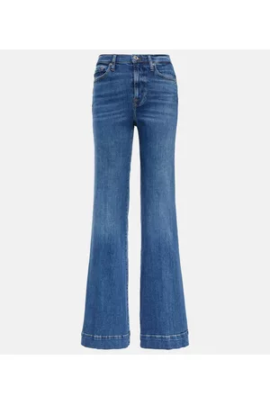 7 for all Mankind Damen High Waisted Jeans - High-Rise Flared Jeans Modern Dojo