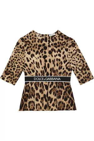 Dolce & Gabbana Mädchen Oberbekleidung - Bedrucktes Top aus einem Seidengemisch