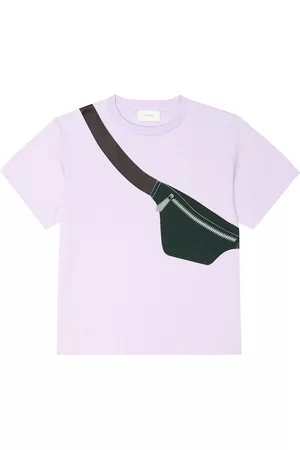 Fendi Jungen Shirts - Bedrucktes T-Shirt aus Baumwoll-Jersey