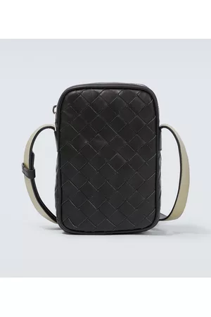 Bottega Veneta Herren Handy - Smartphone-Etui Intrecciato aus Leder