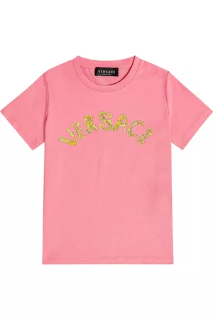 VERSACE Mädchen Shirts - T-Shirt aus Baumwoll-Jersey