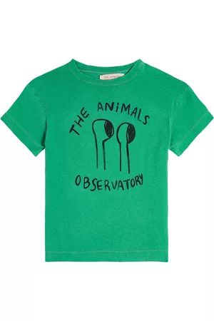 The Animals Observatory Mädchen Shirts - T-Shirt Rooster aus Baumwolle