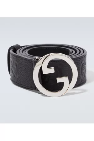 Gucci Herren Gürtel - Gürtel Blondie Interlocking G aus Leder