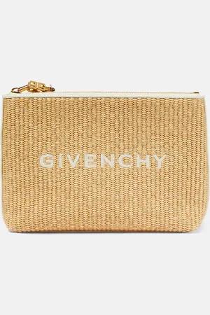 Givenchy Clutch aus Raffiabast