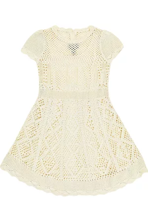 Ralph Lauren Mädchen Kleider - Kleid aus Baumwoll-Pointelle