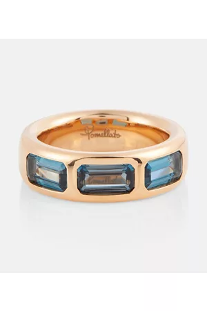 Pomellato Damen Rosegoldene Ringe - Ring Iconica aus 18kt Roségold mit Topas