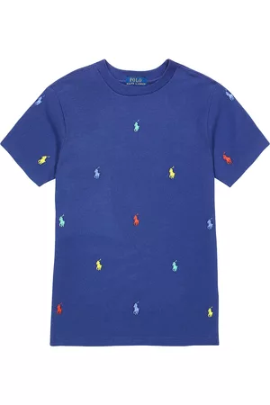 Ralph Lauren Jungen Shirts - Besticktes T-Shirt aus Baumwoll-Piqué
