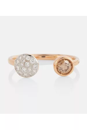 Pomellato Damen Rosegoldene Ringe - Sabbia Ring aus 18kt Roségold mit Diamanten