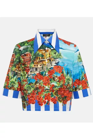 Dolce & Gabbana Damen Blusen - Hemd Portofino aus Baumwollpopeline
