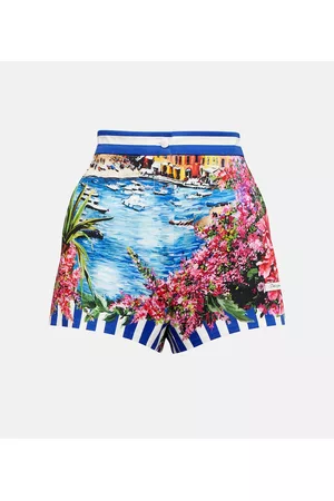 Dolce & Gabbana Damen Shorts - High-Rise Shorts Portofino