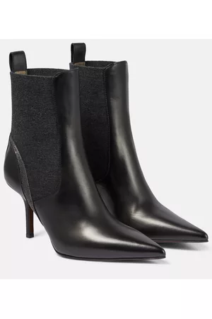 Brunello Cucinelli Damen Stiefeletten - Ankle Boots aus Leder
