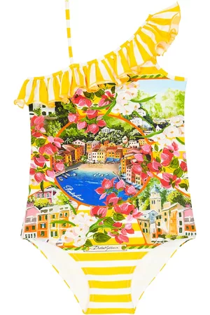 Dolce & Gabbana Mädchen Badeanzüge - Bedruckter Badeanzug Portofino
