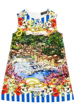 Dolce & Gabbana Mädchen Kleider - Kleid Portofino aus einem Baumwollgemisch