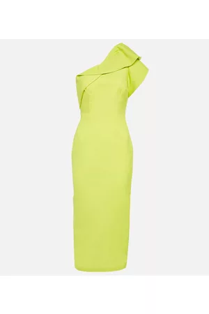 Roland Mouret Damen Midikleider - Midikleid aus Wolle und Seide