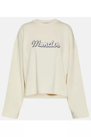 Moncler Damen Longsleeves - Sweatshirt aus einem Baumwollgemisch