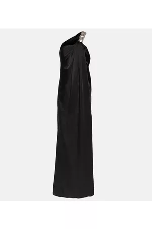 Stella McCartney Damen Lange Kleider - Verzierte Robe Falabella aus Satin