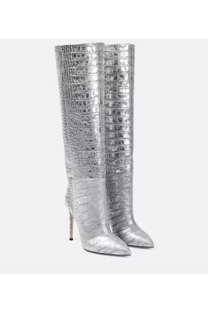 PARIS TEXAS Damen Stiefel - Stiefel aus Metallic-Leder