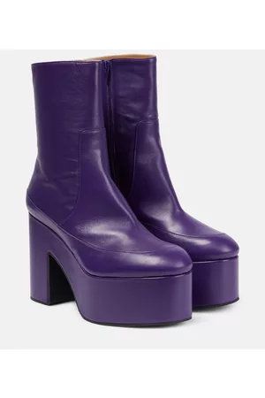 DRIES VAN NOTEN Damen Stiefeletten - Ankle Boots aus Leder