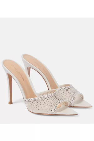 Gianvito Rossi Damen Clogs & Pantoletten - Mules Rania aus Mesh und Leder