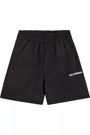 Balenciaga Mädchen Shorts - Bestickte Shorts aus Baumwolle