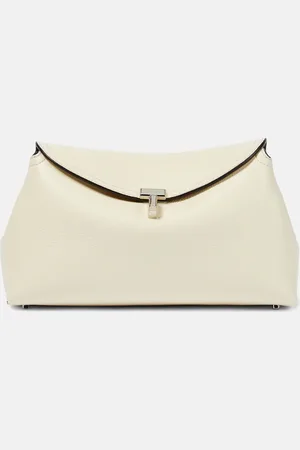 Totême Clutch T-Lock Small aus Leder
