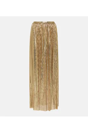 Paco rabanne High-Rise-Maxirock aus Mesh