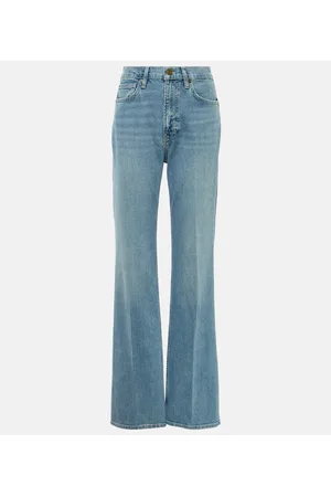 Frame High-Rise Straight Jeans The Slim Stacked