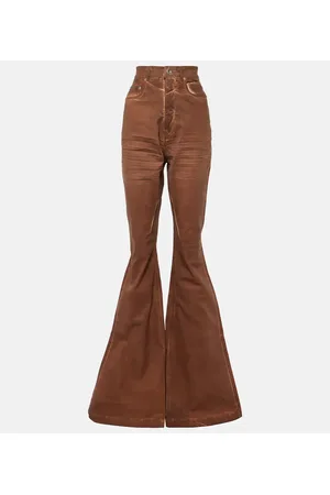 Rick Owens High-Rise Flared Jeans