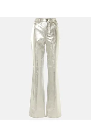 Staud Gerade Hose Chisel aus Lederimitat