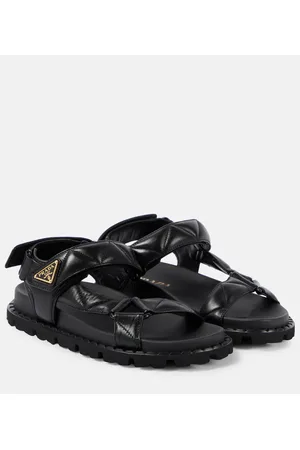 Prada Sandalen Fussbett aus Leder