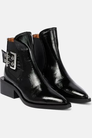 Ganni Chelsea Boots aus Lederimitat