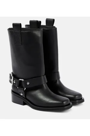 Ganni Stiefel aus Lederimitat
