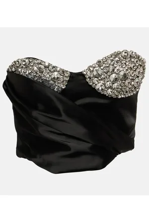 AREA Verziertes Bustier-Top