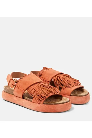 ULLA JOHNSON Sandalen Alba aus Veloursleder