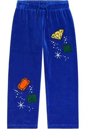 Mini Rodini Hose Jewels aus Velours