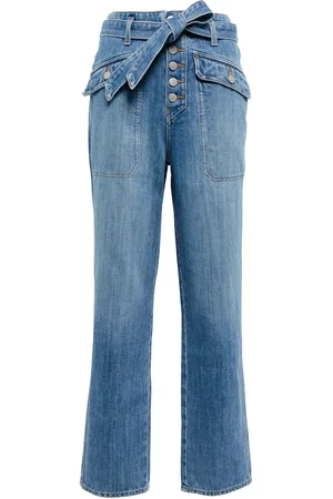 VERONICA BEARD High-Rise Cropped Jeans Rinley