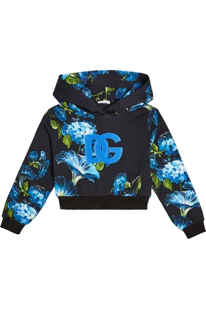 Dolce & Gabbana Bedruckter Hoodie DG aus Baumwoll-Jersey