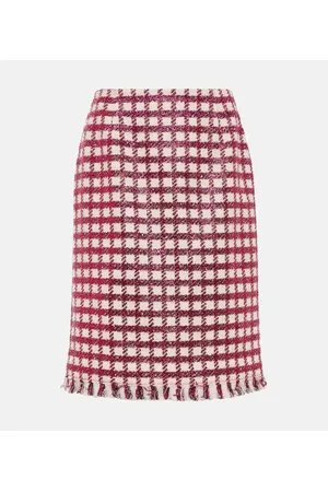 Oscar de la Renta Midirock aus einem Wollgemisch