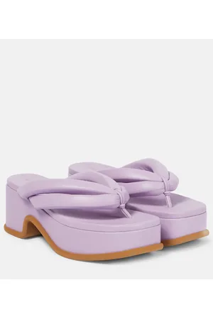 DRIES VAN NOTEN Plateausandalen aus Leder