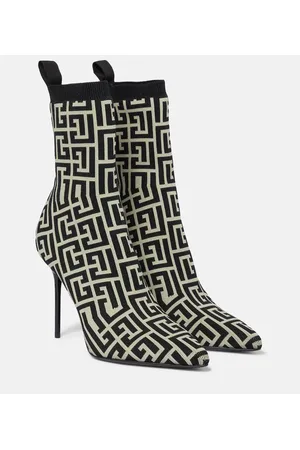 Balmain Ankle Boots Skye aus Strick