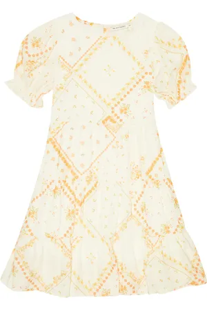 The New Society Kleid Idara aus einem Baumwollgemisch