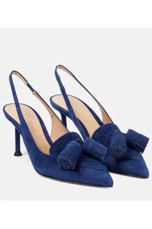 Gianvito Rossi Slingback-Pumps aus Veloursleder