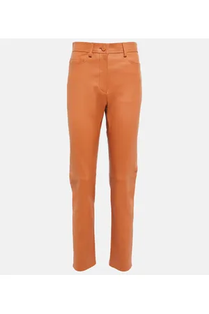 Joseph High-Rise-Hose aus Leder
