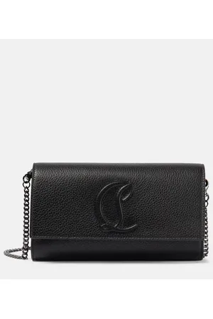 Christian Louboutin Portemonnaie mit Kettenriemen aus Leder